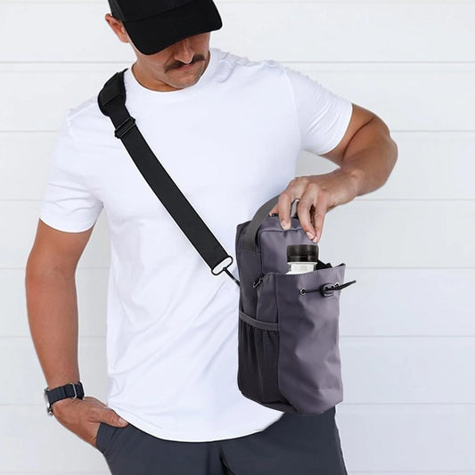 Magnetic Gym Bag – Waterproof Crossbody for Bottle & Phone